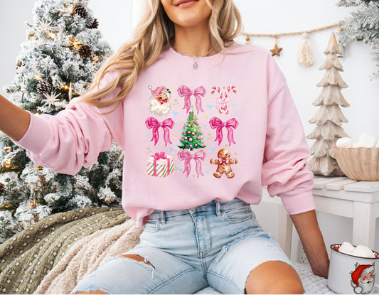 Coquette Christmas Crew Neck Sweater